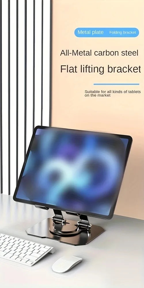 360° Rotating Aluminum Tablet Stand for 4.7-12" Devices