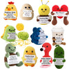 Handmade Wool Knit Potato Plush Doll with Inspirational Card