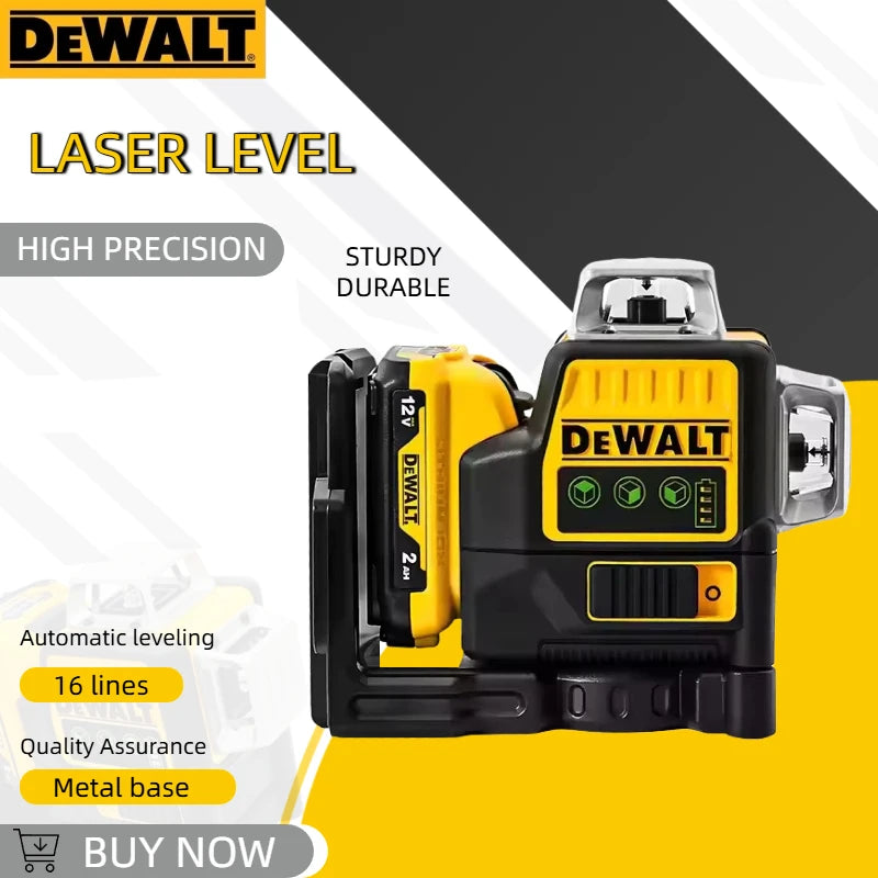Green Laser Level with 360° Vertical Lines and Lithium Battery