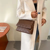 Embroidered Plaid Crossbody Bag