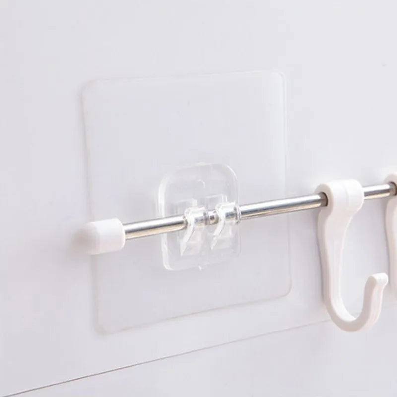 Clear Self-Adhesive Hooks (2-Pack)