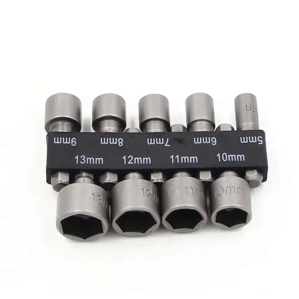 A set of electric drill wire twisting bits with various sizes labeled in millimeters.
