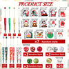 DIY beaded ballpoint pen craft kit with various Christmas bead assortments and styles