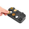 Compact Euro Coin Organizer with Quick-Access Dispenser