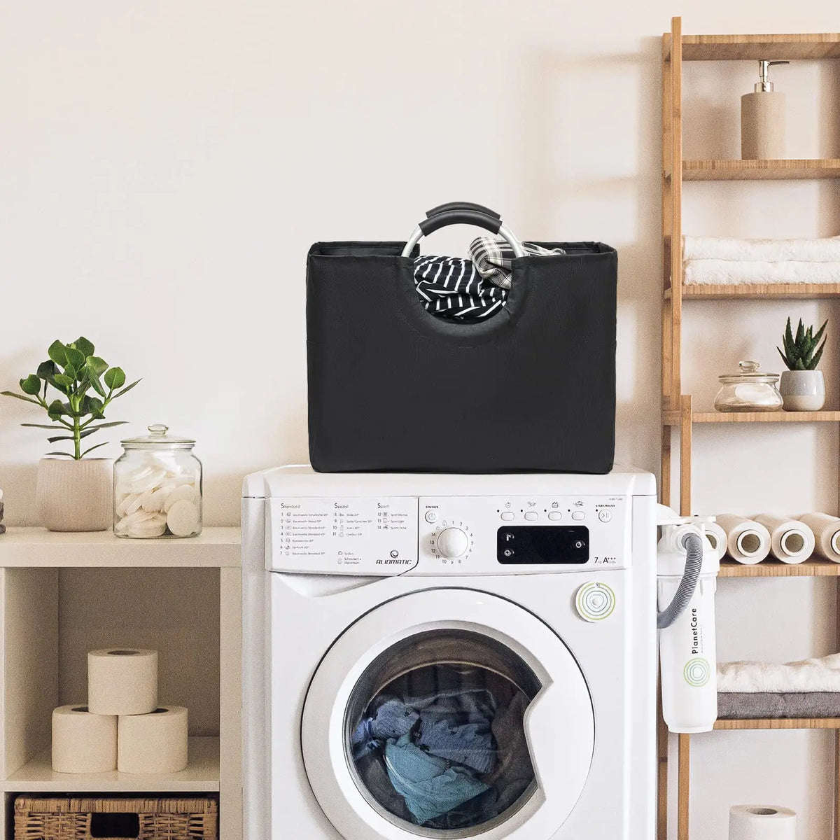 Collapsible Utility Tote with Aluminum Handle