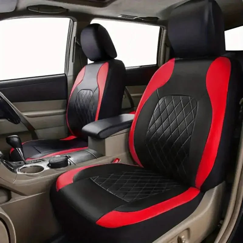 Premium PU Leather Car Seat Cover Set – Full Protection for Sedans, SUVs & Trucks