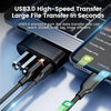 180° Rotating USB-C & USB-A Hub with 3-Port Expansion
