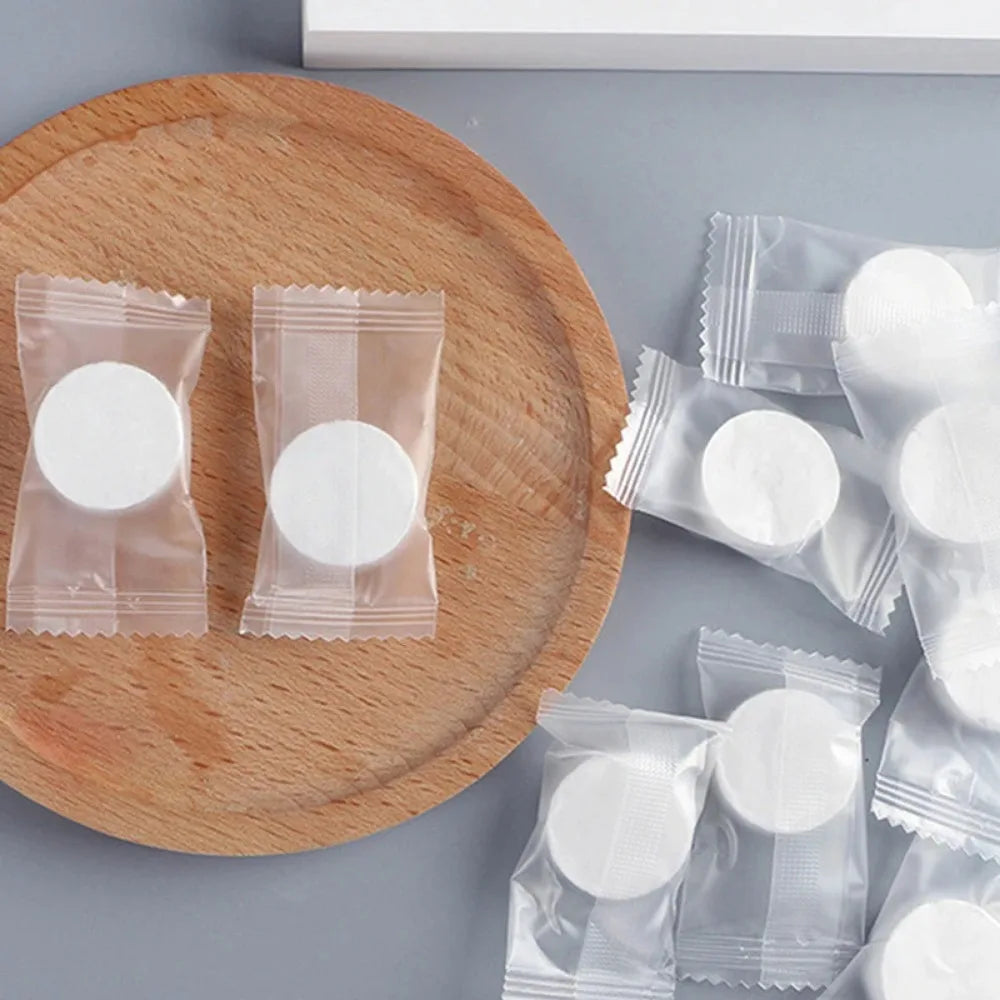 Compressed Disposable Towels - Individually Wrapped Portable Travel Towels