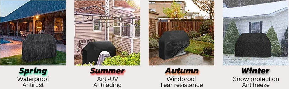 Waterproof Grill Cover with Adjustable Straps