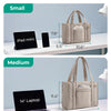 Lightweight Quilted Tote Bag with Crossbody Strap