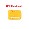 Yellow plastic battery holder for 18V power tools