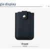 Slim Leather Card Holder with Quick-Access Pull Tab