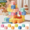 Soft Rubber Building Blocks Set for Babies – Safe, Chewable, and Educational Sensory Toy