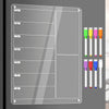 Clear Acrylic Magnetic Meal Planner Board