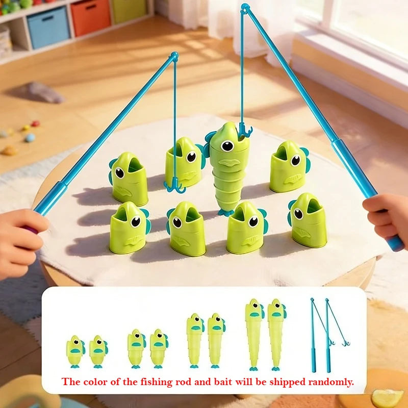 Telescoping Fishing Battle Game for Two Players