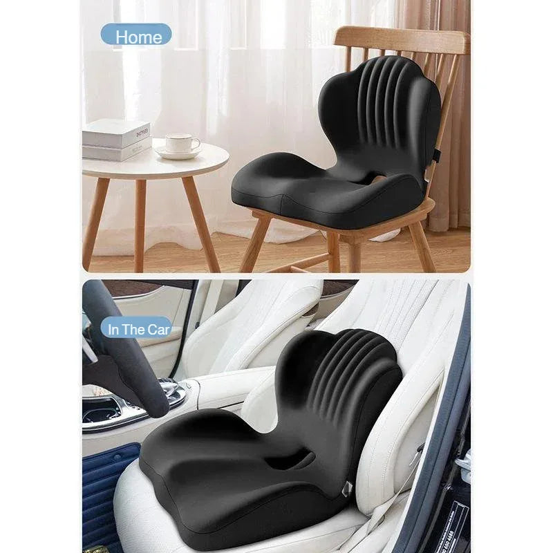 Ergonomic Shell Seat Cushion and Backrest Set