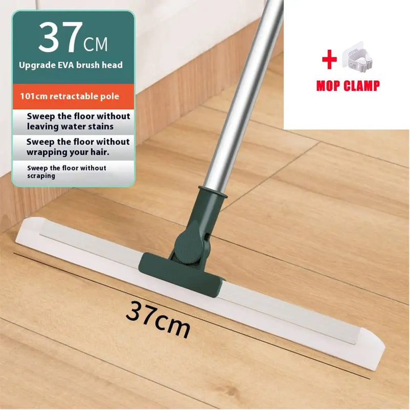 Heavy-Duty Floor Squeegee with Aluminum Handle