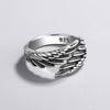 Sterling Silver Angel Wing Feather Rings
