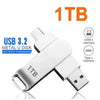 High-Speed USB 3.2 Flash Drive with Dual Type-C & USB Connectors