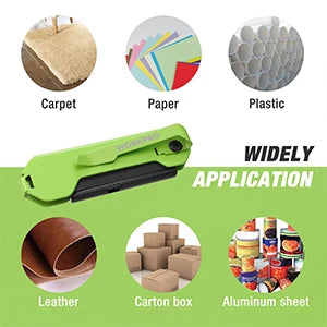 Folding Utility Knife 3-Pack with Quick-Change Blades and Belt Clip