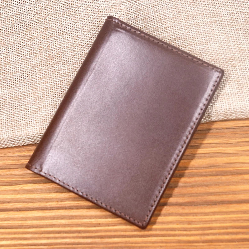 Vintage Slim Leather Card Holder Wallet for Men
