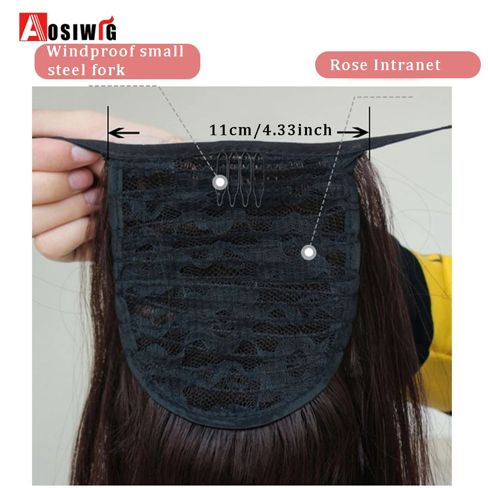 Hochwertige lockige synthetische Haarextensions