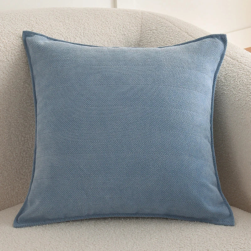 Luxury Chenille Throw Pillow Covers – Soft Square Cushion Cases for Sofa, Bed, and Living Room
