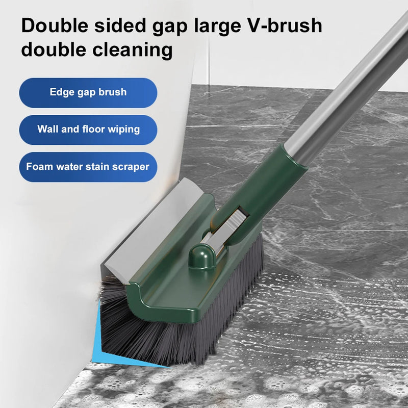 180° Rotating Long Handle Floor Scrub Brush