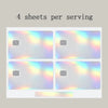 Holographic Card Skin Stickers (4-Pack) – Waterproof, Scratch-Resistant