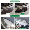 Before and after images showing headlight restoration, including blur repair and scratch removal.