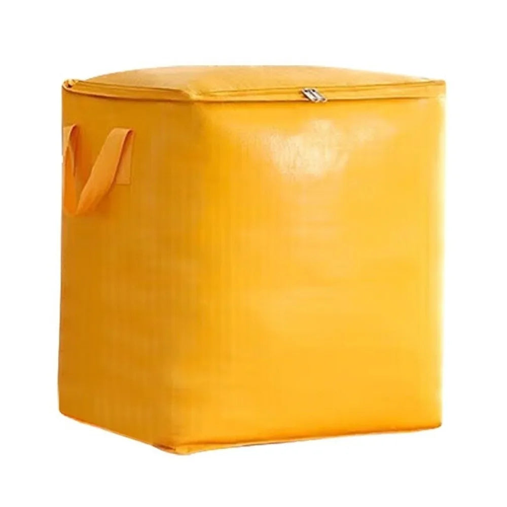 A bright yellow extra-large waterproof moving and storage bag with a foldable design.