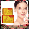 Two bars of Jaysuing Acne Soap are shown next to a woman's face, highlighting beauty care.
