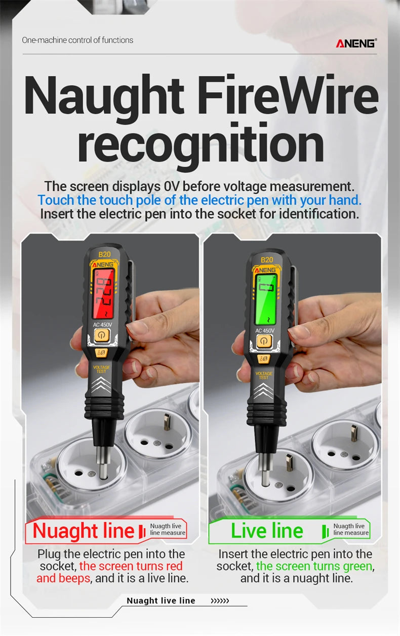 Digital Clamp Meter with Non-Contact Voltage Tester