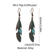 Boho Turquoise Geometric Drop Earrings