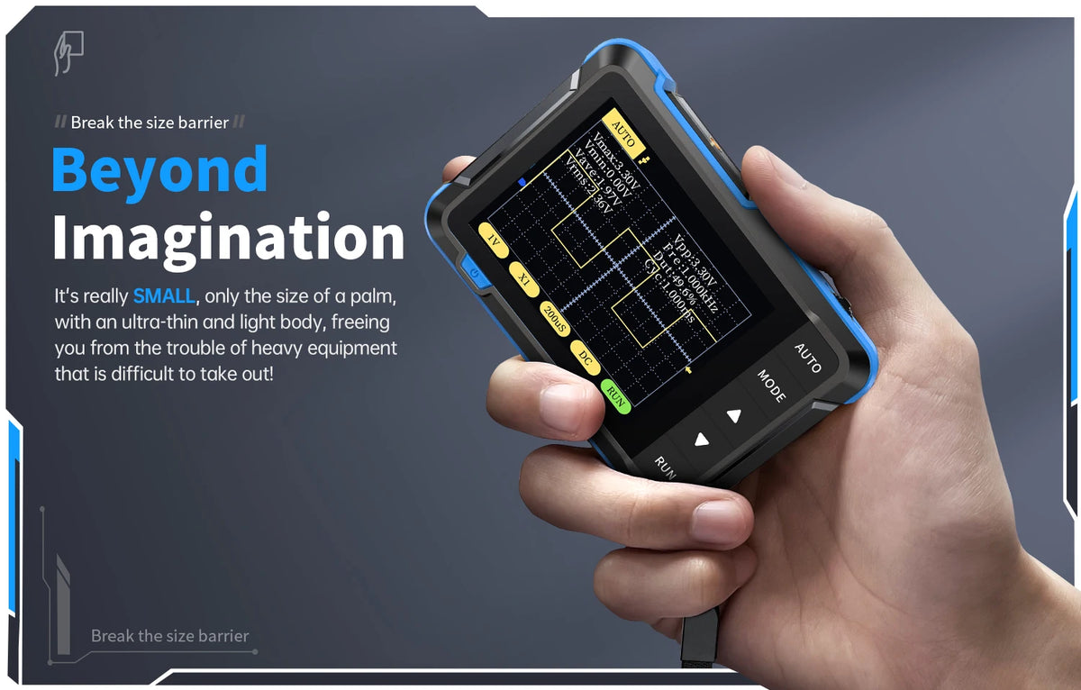 Handheld Digital Oscilloscope with Built-in Signal Generator