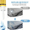 A repair kit is shown with before and after images demonstrating quick repair of a windshield crack.