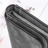 Adorable Highland Cow Long Wallet with Zipper Closure
