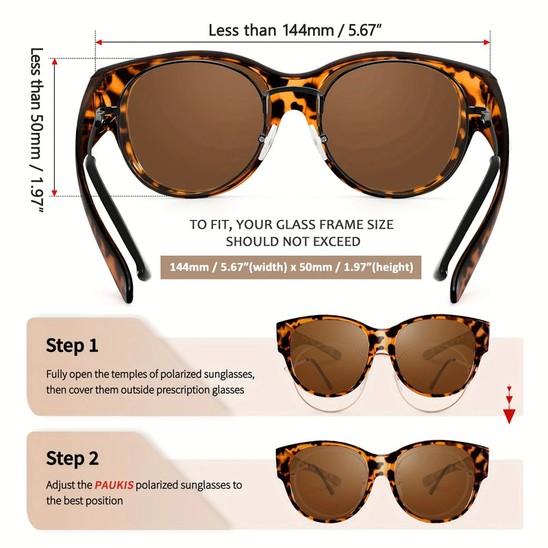 Polarized Sunglasses Designed to Fit Over Glasses
