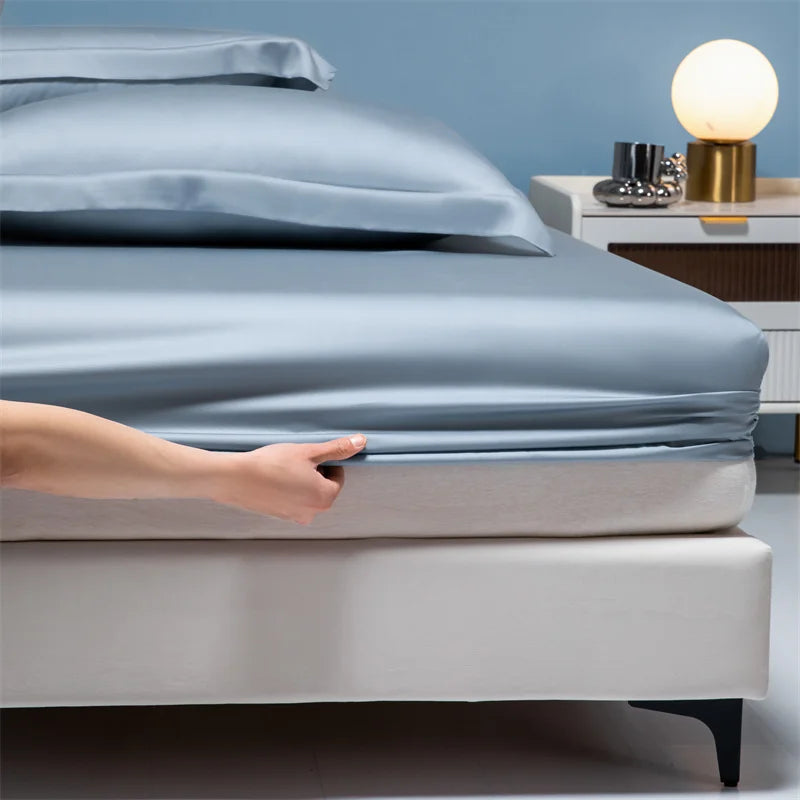 100% Bamboo Bed Sheet Set with Deep Pocket Fitted Sheet
