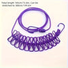 Portable Retractable Travel Clothesline with 12 Clothespins