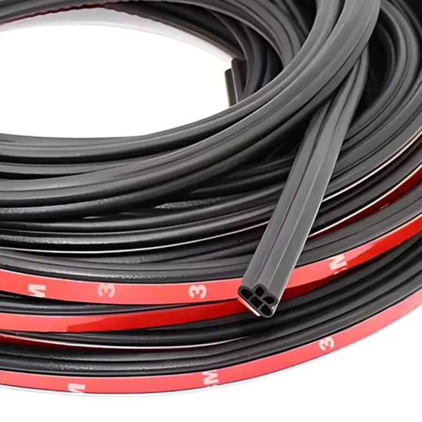 Bandes d'étanchéité pour portes de voiture noires et rouges, pour isolation sonore et prévention des collisions