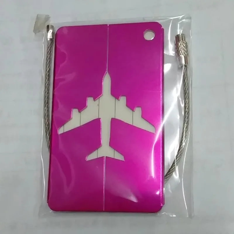 Aircraft-Grade Aluminum Luggage Tag with ID Card Slot