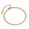 Gold-Plated Stainless Steel Link Bracelet