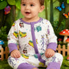 Eco-Friendly Bamboo Baby Romper with Zipper Closure