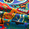 Bohemian Cotton Linen Fabric with Vintage Ethnic Print