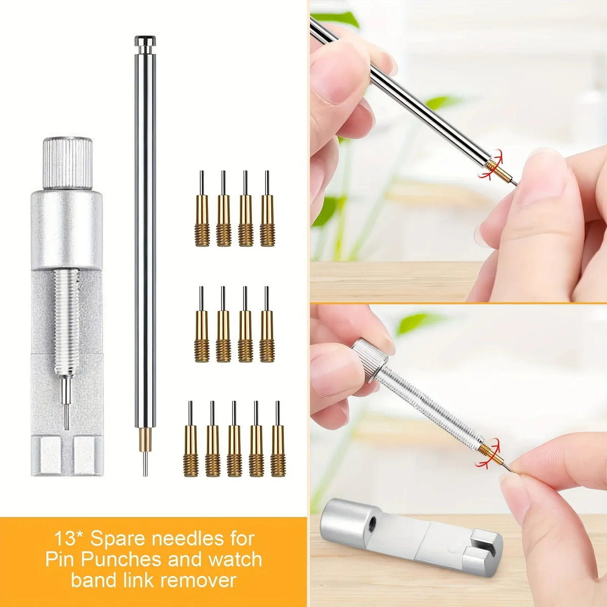 Watch Link Remover & Repair Kit with Spring Bars