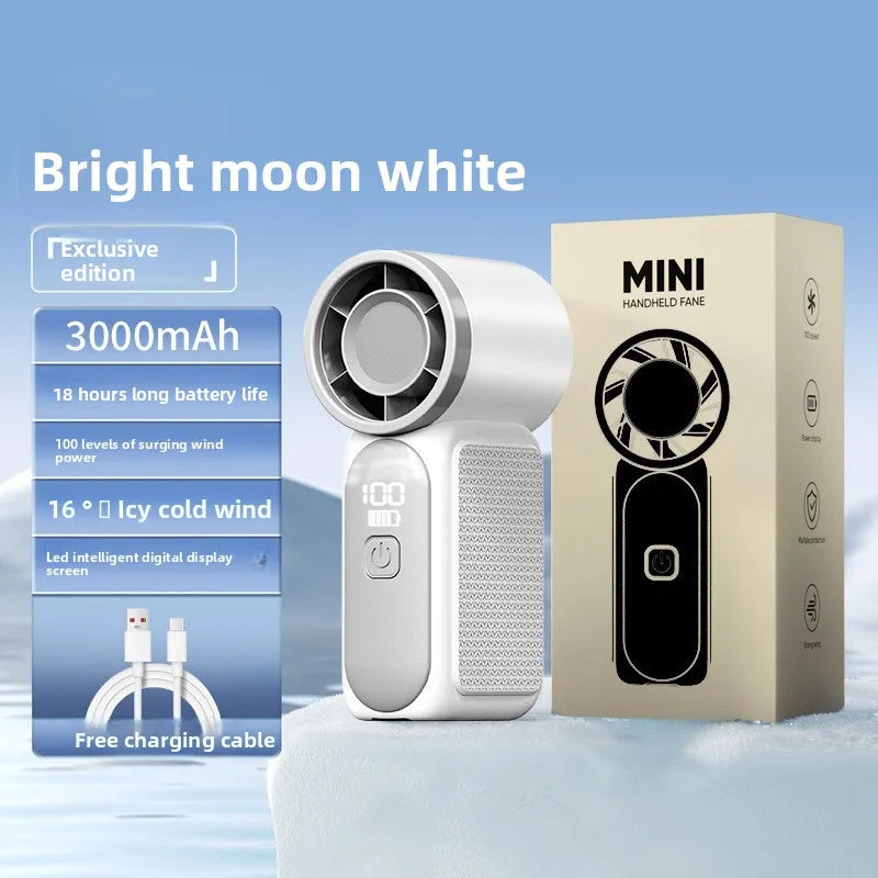 High-Velocity USB Handheld Fan
