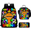 Cartable Enfant Cartoon Sprunki avec Pochette Avant