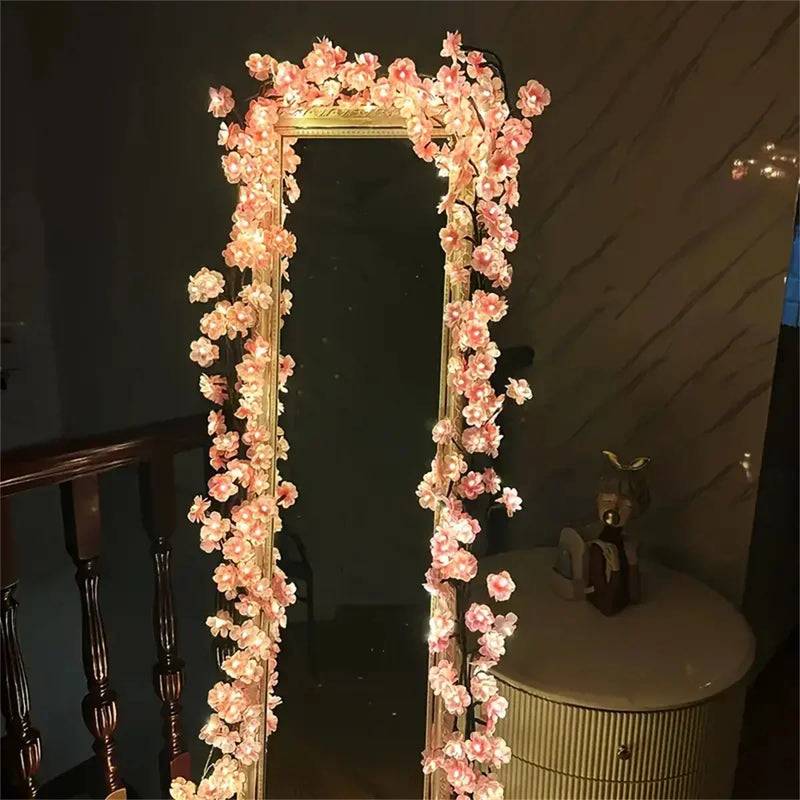 Guirlande LED en forme de Fleurs de Cerisier avec Alimentation USB