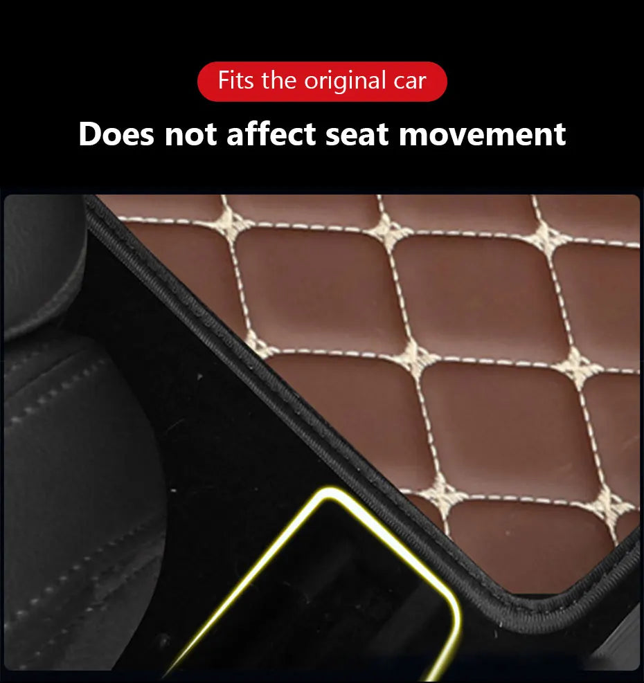 Universal All-Weather 4-Piece PU Leather Car Floor Mats